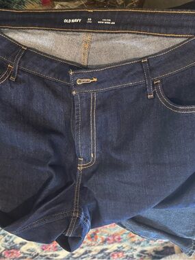 Old Navy Women’s Wow Dark Blue Wide-Leg Jeans